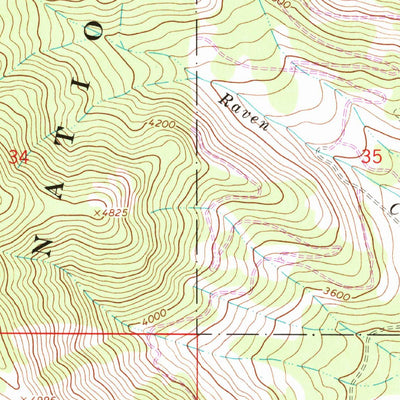 United States Geological Survey Kenelty Mountain, MT (1966, 24000-Scale) digital map