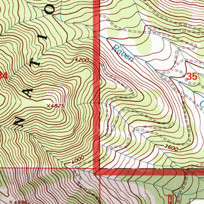 United States Geological Survey Kenelty Mountain, MT (1997, 24000-Scale) digital map