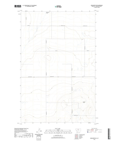 United States Geological Survey Kenilworth NE, MT (2020, 24000-Scale) digital map