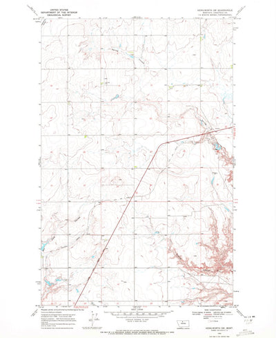United States Geological Survey Kenilworth SW, MT (1969, 24000-Scale) digital map