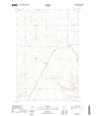 United States Geological Survey Kenilworth SW, MT (2020, 24000-Scale) digital map