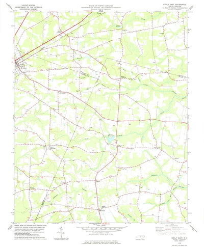 United States Geological Survey Kenly East, NC (1978, 24000-Scale) digital map