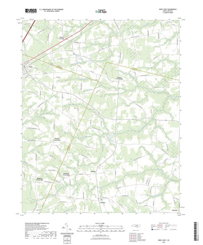United States Geological Survey Kenly East, NC (2022, 24000-Scale) digital map
