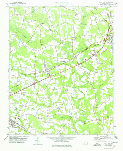 United States Geological Survey Kenly West, NC (1978, 24000-Scale) digital map