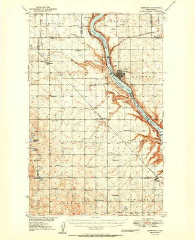 United States Geological Survey Kenmare, ND (1950, 62500-Scale) digital map