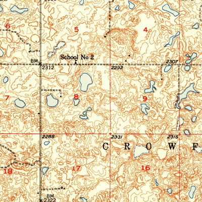 United States Geological Survey Kenmare, ND (1950, 62500-Scale) digital map