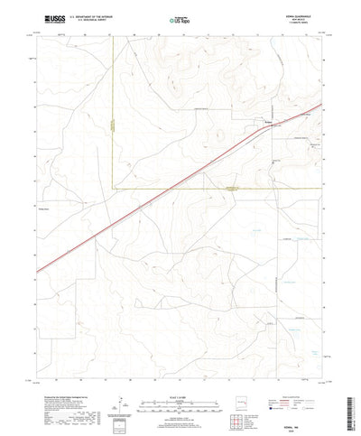 United States Geological Survey Kenna, NM (2020, 24000-Scale) digital map