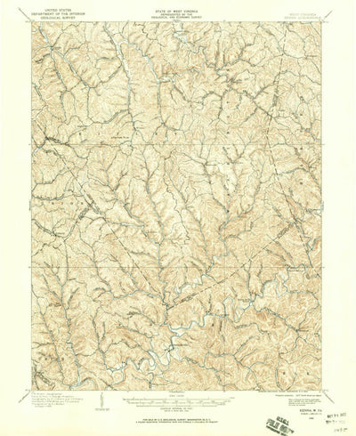 United States Geological Survey Kenna, WV (1906, 62500-Scale) digital map