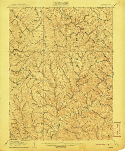 United States Geological Survey Kenna, WV (1907, 62500-Scale) digital map