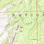 United States Geological Survey Kennaday Peak, WY (1961, 24000-Scale) digital map