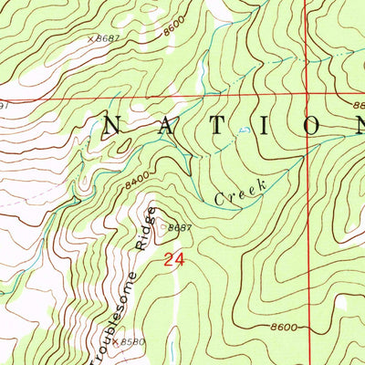 United States Geological Survey Kennaday Peak, WY (1961, 24000-Scale) digital map