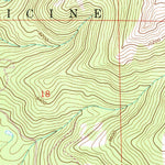 United States Geological Survey Kennaday Peak, WY (1961, 24000-Scale) digital map