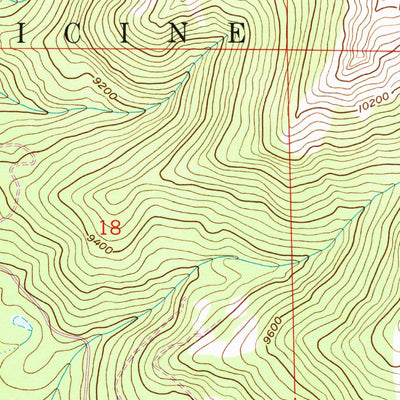 United States Geological Survey Kennaday Peak, WY (1961, 24000-Scale) digital map