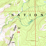 United States Geological Survey Kennaday Peak, WY (1992, 24000-Scale) digital map