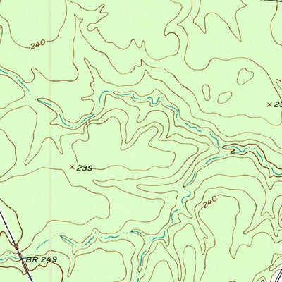 United States Geological Survey Kennard NE, TX (1950, 24000-Scale) digital map