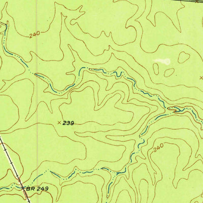 United States Geological Survey Kennard NE, TX (1951, 24000-Scale) digital map