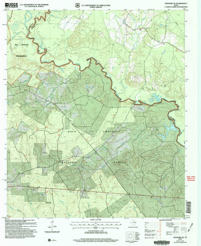 United States Geological Survey Kennard NE, TX (2004, 24000-Scale) digital map