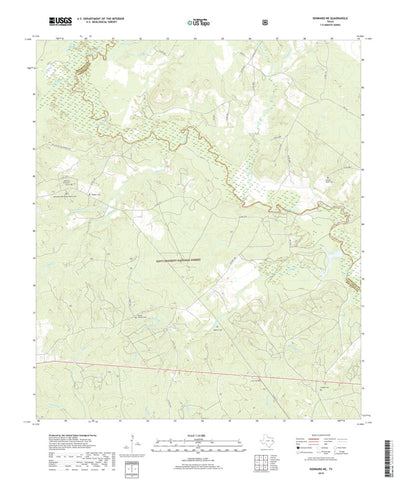 United States Geological Survey Kennard NE, TX (2019, 24000-Scale) digital map
