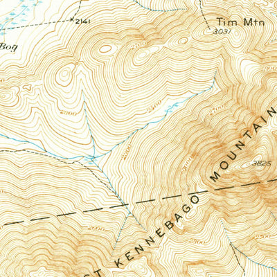 United States Geological Survey Kennebago Lake, ME (1935, 62500-Scale) digital map