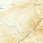 United States Geological Survey Kennebago Lake, ME (1936, 62500-Scale) digital map