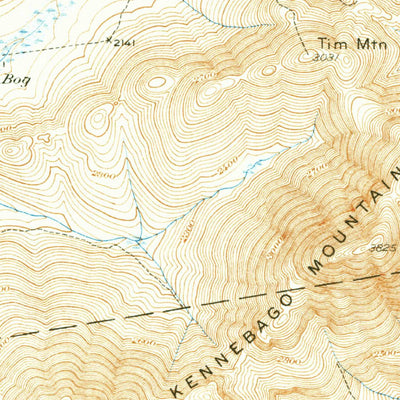 United States Geological Survey Kennebago Lake, ME (1936, 62500-Scale) digital map