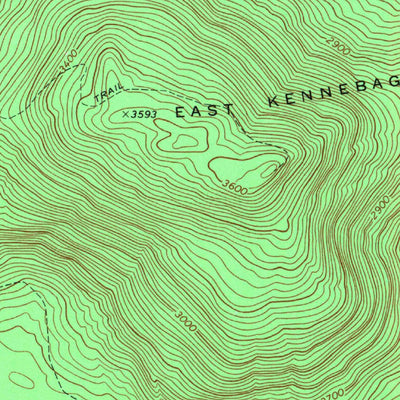 United States Geological Survey Kennebago Lake, ME (1970, 24000-Scale) digital map