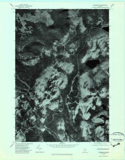 United States Geological Survey Kennebago, ME (1977, 24000-Scale) digital map