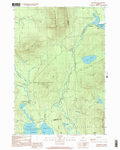 United States Geological Survey Kennebago, ME (1997, 24000-Scale) digital map