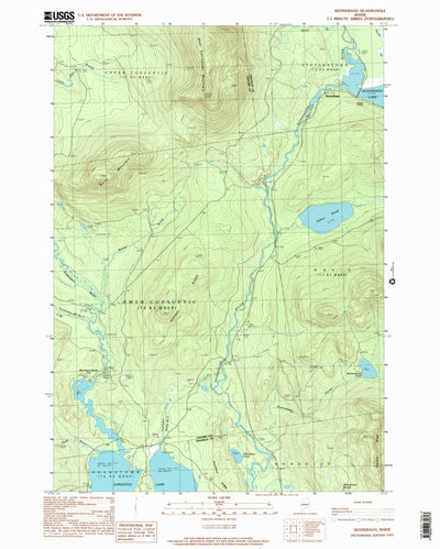 United States Geological Survey Kennebago, ME (1997, 24000-Scale) digital map