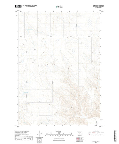 United States Geological Survey Kennebec SE, SD (2021, 24000-Scale) digital map