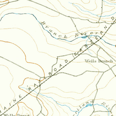 United States Geological Survey Kennebunk, ME (1898, 62500-Scale) digital map