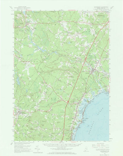 United States Geological Survey Kennebunk, ME (1956, 62500-Scale) digital map