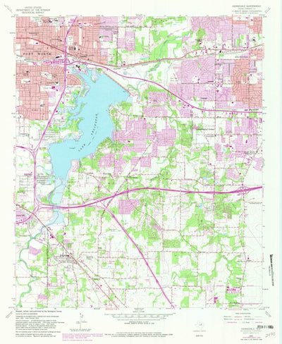 United States Geological Survey Kennedale, TX (1959, 24000-Scale) digital map