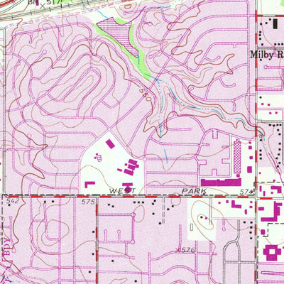 United States Geological Survey Kennedale, TX (1959, 24000-Scale) digital map