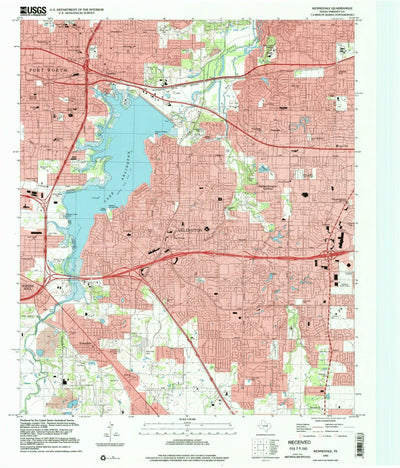 United States Geological Survey Kennedale, TX (1995, 24000-Scale) digital map