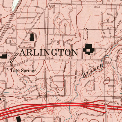 United States Geological Survey Kennedale, TX (1995, 24000-Scale) digital map