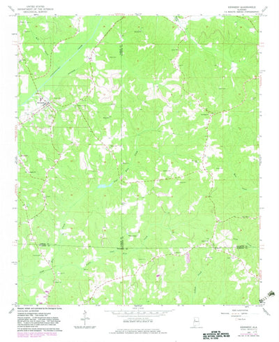 United States Geological Survey Kennedy, AL (1967, 24000-Scale) digital map