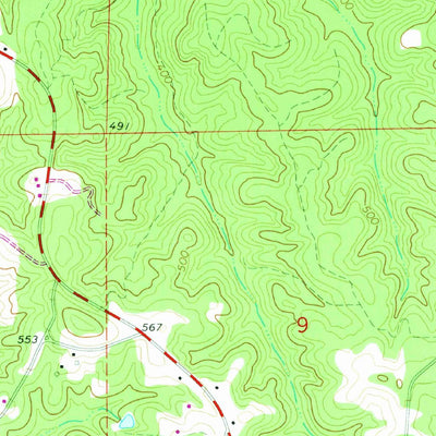 United States Geological Survey Kennedy, AL (1967, 24000-Scale) digital map