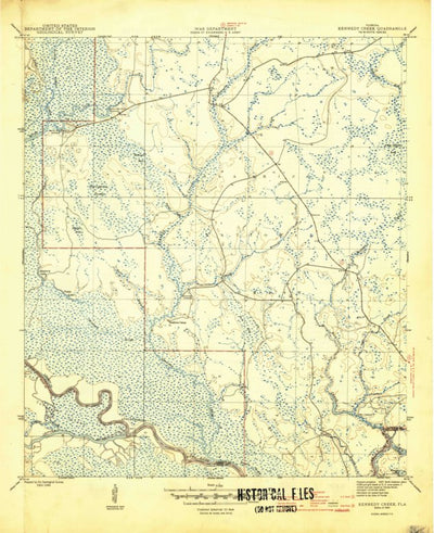 United States Geological Survey Kennedy Creek, FL (1945, 31680-Scale) digital map