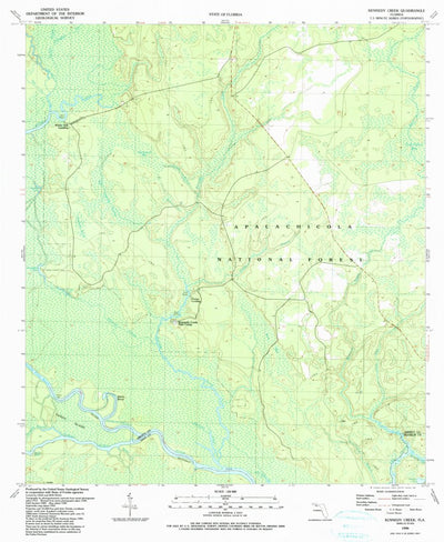 United States Geological Survey Kennedy Creek, FL (1990, 24000-Scale) digital map