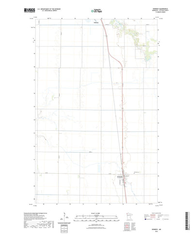 United States Geological Survey Kennedy, MN (2022, 24000-Scale) digital map