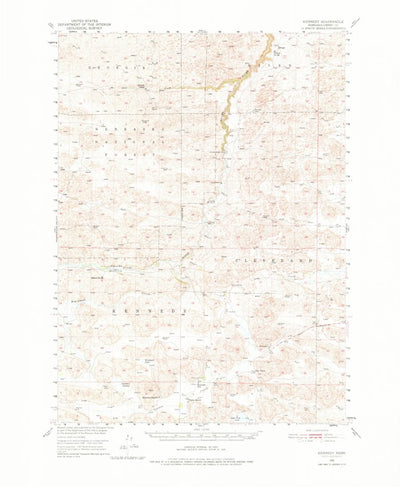United States Geological Survey Kennedy, NE (1950, 62500-Scale) digital map
