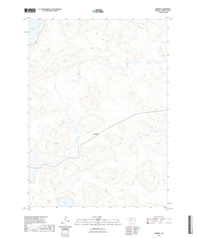 United States Geological Survey Kennedy, NE (2021, 24000-Scale) digital map