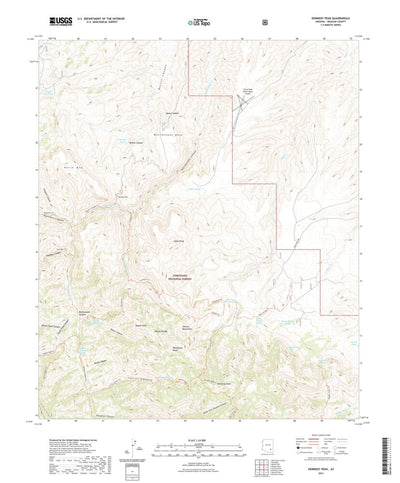 United States Geological Survey Kennedy Peak, AZ (2021, 24000-Scale) digital map
