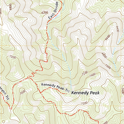 United States Geological Survey Kennedy Peak, AZ (2021, 24000-Scale) digital map