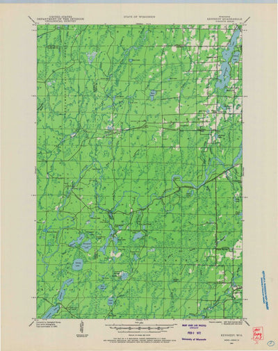 United States Geological Survey Kennedy, WI (1941, 48000-Scale) digital map