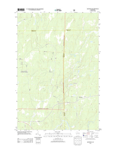 United States Geological Survey Kennedy, WI (2013, 24000-Scale) digital map