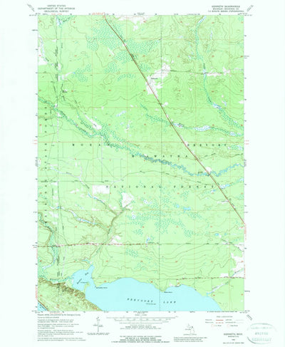 United States Geological Survey Kenneth, MI (1964, 24000-Scale) digital map