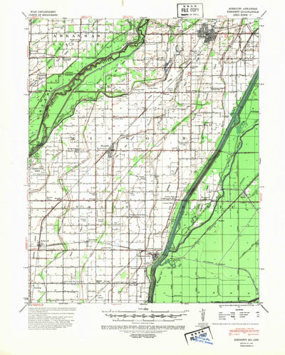 United States Geological Survey Kennett, MO-AR (1940, 62500-Scale) digital map