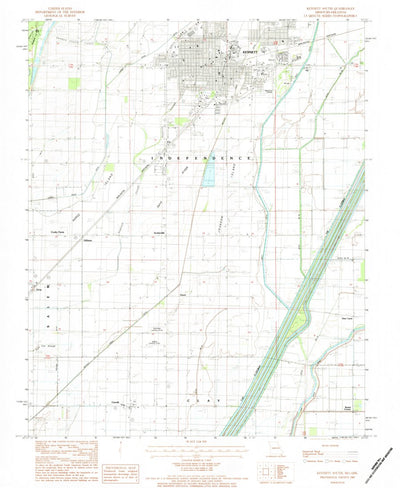 United States Geological Survey Kennett South, MO-AR (1983, 24000-Scale) digital map